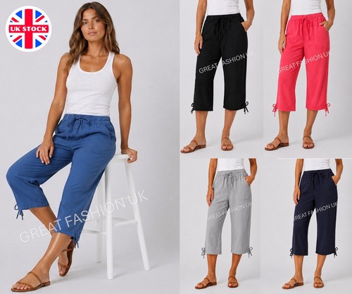 Ladies womens cotton pedal - womens, 3/4