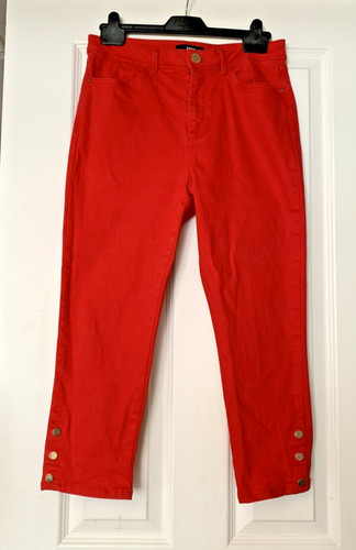 Per una cropped red jeans - red,