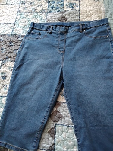 Denim pedal pusher - pedal,