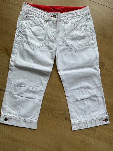 White pedal pushers cropped - white,