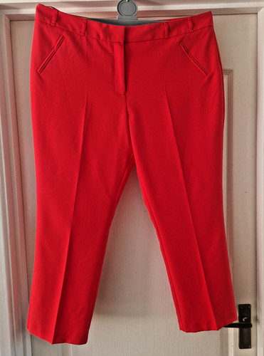 Dunnes size trousers - 16, red