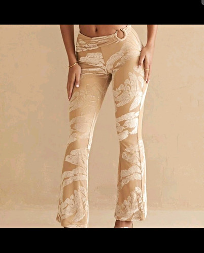 Polly beige floral suede - beige,