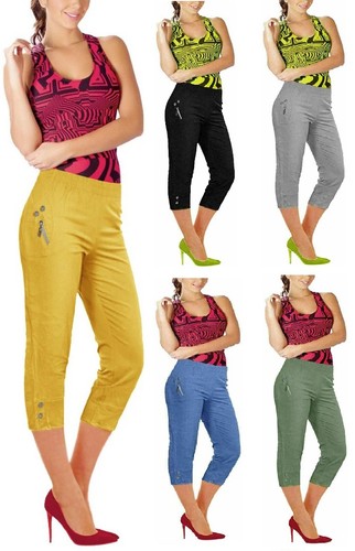Women elasticated shorts - women's, 3/4
